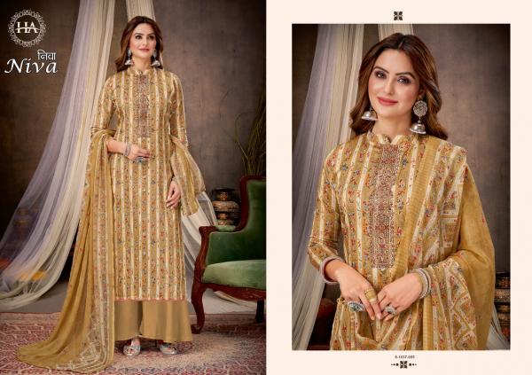 Harshit Niva Jam Cotton Designer Dress Material Collection